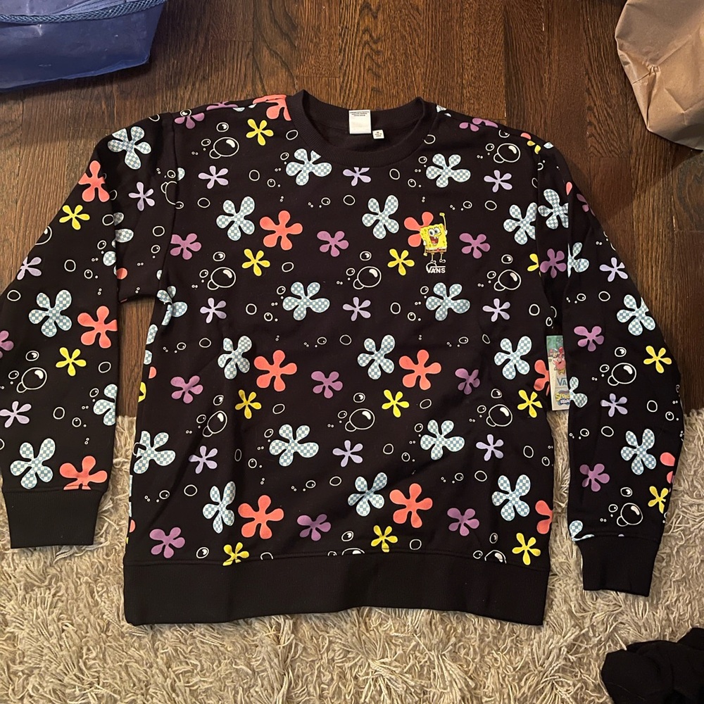 NWT Vans x SpongeBob crew neck sweatshirt